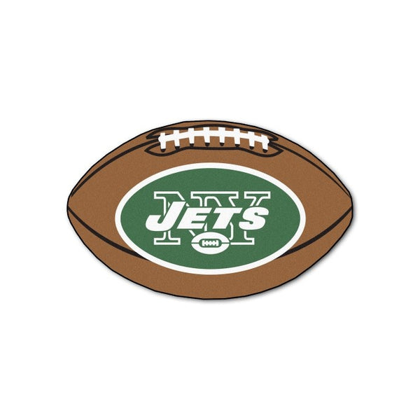 FANMATS NFL New York Jets Nylon Face Football Rug
