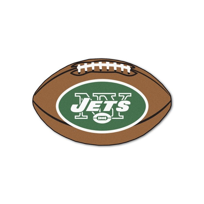 FANMATS NFL New York Jets Nylon Face Football Rug