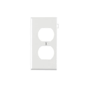Leviton 905-0PSE8-00W Sectional WT End Panel Wallplate For Multi-Gang Installatio