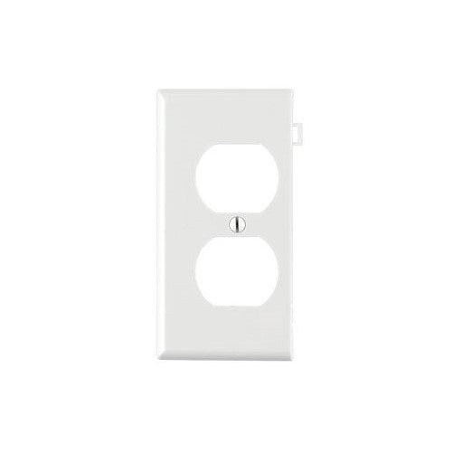 Leviton 905-0PSE8-00W Sectional WT End Panel Wallplate For Multi-Gang Installatio