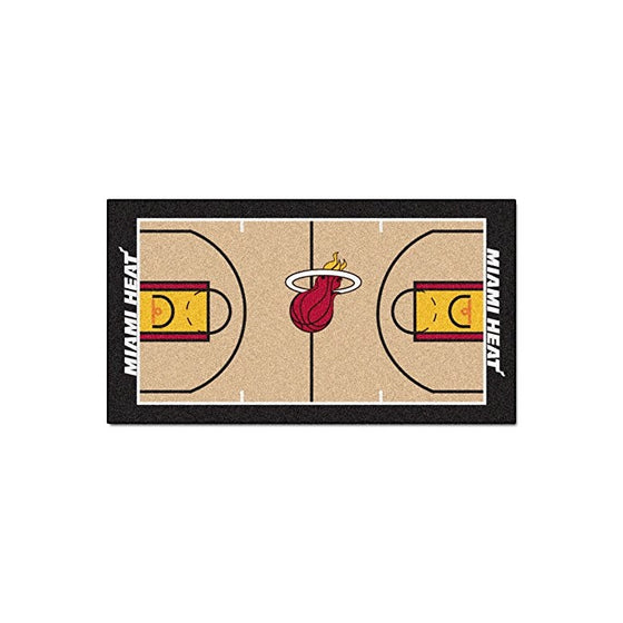 FANMATS NBA Miami Heat Nylon Face NBA Court Runner-Small