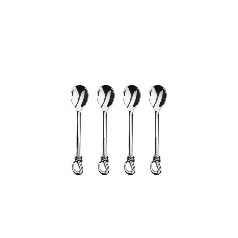 Gourmet Settings Twist 5-1/2" Mini / Demitassse Spoons (Set of 4)