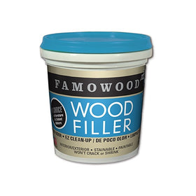 FamoWood 40042142 Latex Wood Filler - 1/4 Pint, Walnut