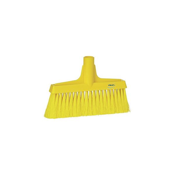 Vikan 31046 Fine Sweep Floor Broom Head, Polypropylene Block, 10-1/4" Polyester Bristle, Yellow