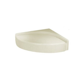 Swanstone CS-1616-037 Corner Shower Seat, Bone Finish