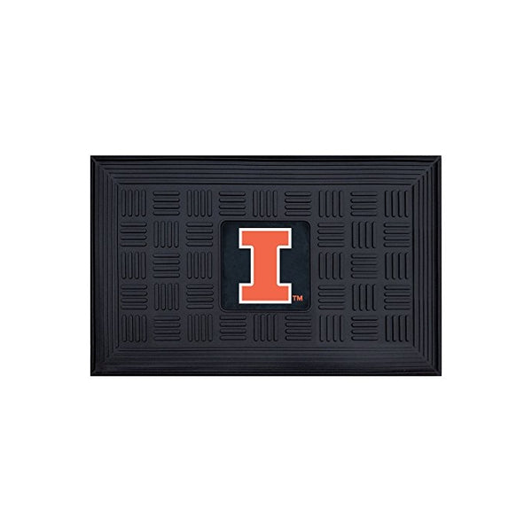 FANMATS NCAA University of Illinois Fighting Illini Vinyl Door Mat