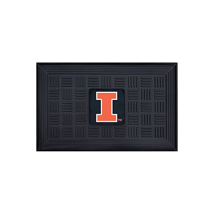 FANMATS NCAA University of Illinois Fighting Illini Vinyl Door Mat