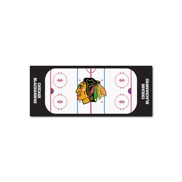 FANMATS NHL Chicago Blackhawks Nylon Face Football Field Runner