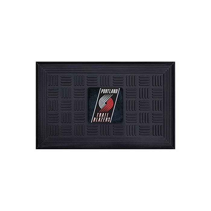Fanmats 11424 NBA Portland Trail Blazers Vinyl Medallion Door Mat
