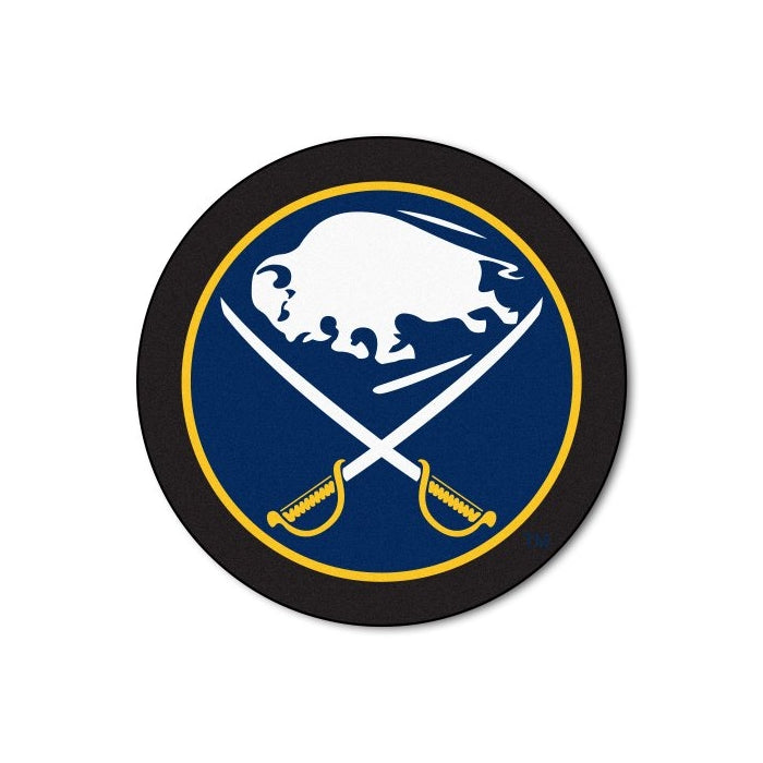 FANMATS NHL Buffalo Sabres Nylon Face Hockey Puck Rug