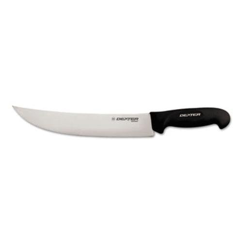 SofGrip SG132-10B-PCP 10" Cimeter Steak Knife with Black Soft Rubber Grip Handle