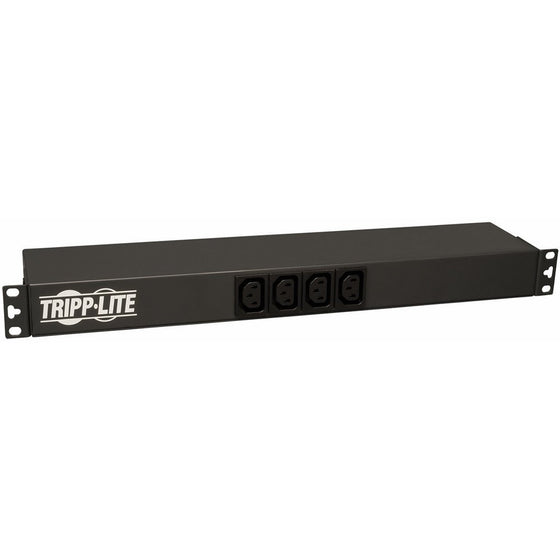 Tripp Lite Basic PDU, 20A, 14 Outlets (2 C19, 12 C13), 100-240V, C20 & L6-20P Adapter, 12 ft. Cord, 1U Rack-Mount Power (PDUH20DV)