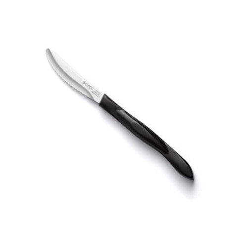 CUTCO Model 1759 Table Knife.................3.4” High Carbon Stainless DD serrated blade...............5” Classic Brown handle (sometimes called "Black")...............in factory sealed plastic bag.