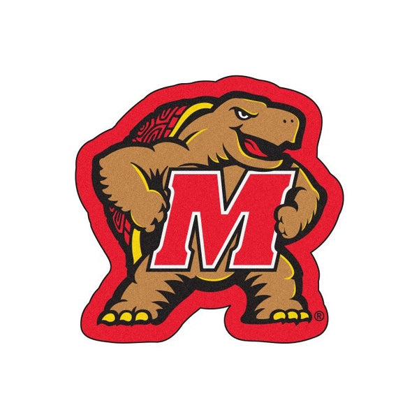 FANMATS NCAA University of Maryland Terrapins Nylon Face Mascot Rug