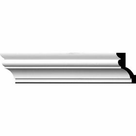 2 7/8"H x 1 7/8"P x 3 1/2"F x 94 1/2"L Asa Smooth Crown Moulding