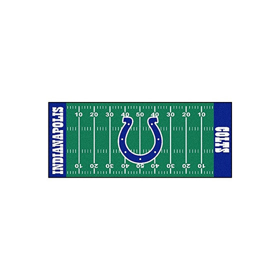 FANMATS NFL Indianapolis Colts Nylon Face Football Field Runner