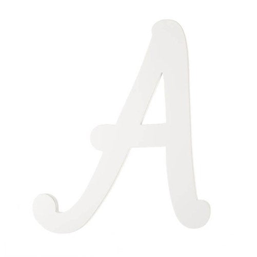 Darice 9188-A White Wood Letters, A, 9-Inch