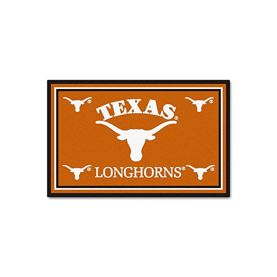 FANMATS NCAA University of Texas Longhorns Nylon Face 4X6 Plush Rug