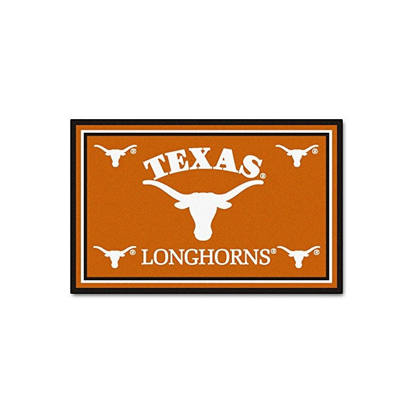 FANMATS NCAA University of Texas Longhorns Nylon Face 4X6 Plush Rug