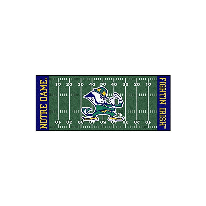 FANMATS NCAA Notre Dame Fighting Irish Nylon Face Football Field Runner