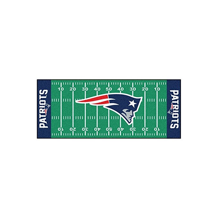 FANMATS NFL New England Patriots Nylon Face Football Field Runner