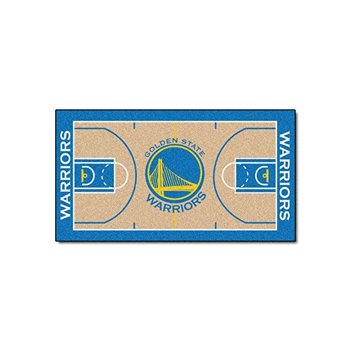 FANMATS NBA Golden State Warriors Nylon Face NBA Court Runner-Large