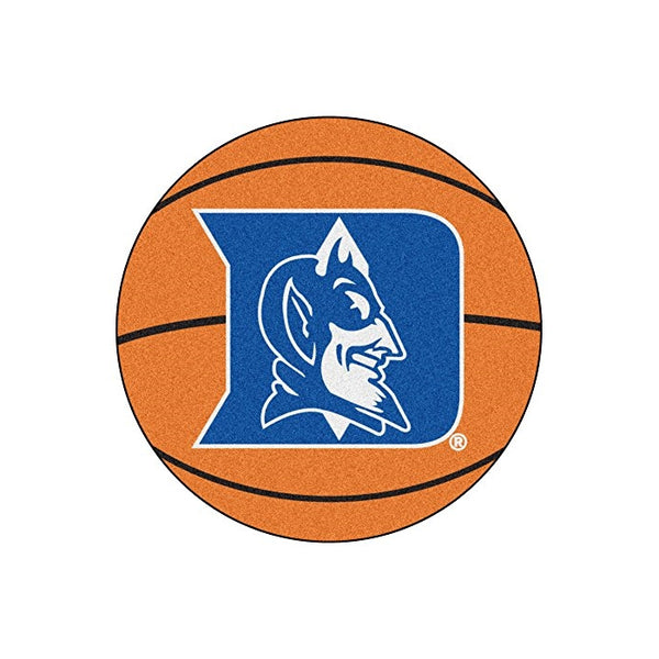 FANMATS NCAA Duke University Blue Devils Nylon Face Basketball Rug