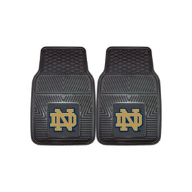 Fanmats Notre Dame Heavy Duty Vinyl Car Mat (2 Piece), 18"x27"