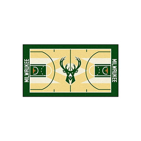 FANMATS NBA Milwaukee Bucks Nylon Face NBA Court Runner-Large