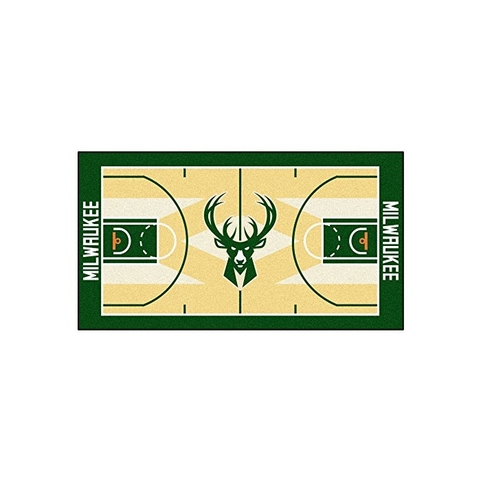 FANMATS NBA Milwaukee Bucks Nylon Face NBA Court Runner-Large