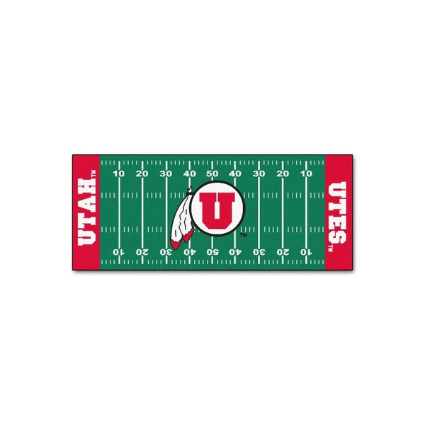 FANMATS NCAA University of Utah Utes Nylon Face Football Field Runner