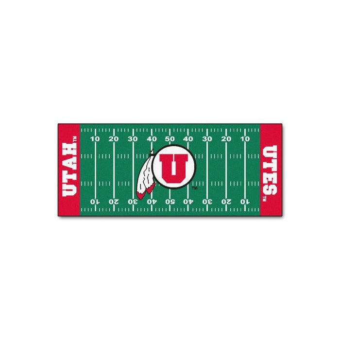 FANMATS NCAA University of Utah Utes Nylon Face Football Field Runner