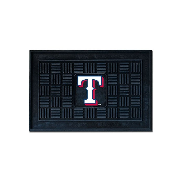 Fanmats 11319 MLB Texas Rangers Vinyl Medallion Door Mat