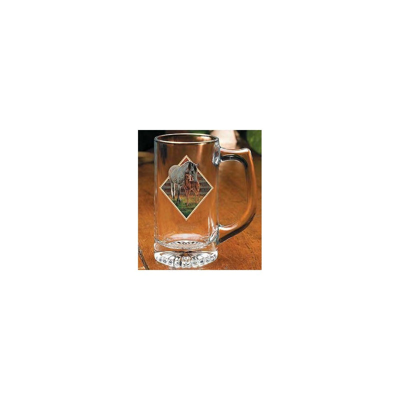 Horses - Mare & Foal Stein Glasses by Chris Cummings
