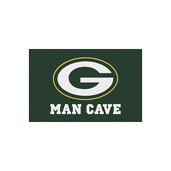 FANMATS 14305 NFL Green Bay Packers Nylon Universal Man Cave Starter Rug