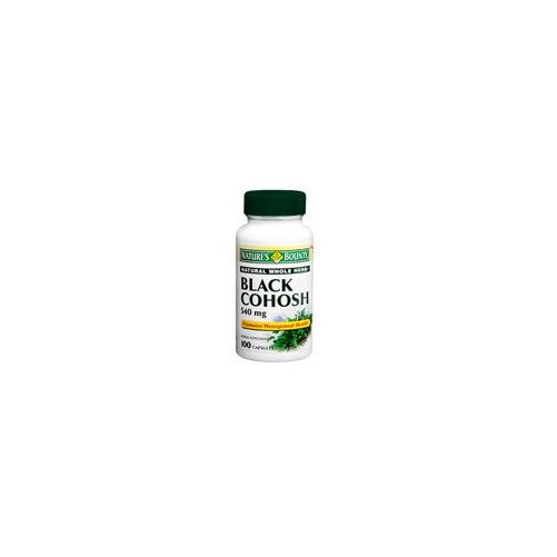 Nature's Bounty Black Cohosh 540 mg Capsules 100 Capsules (Pack of 3)