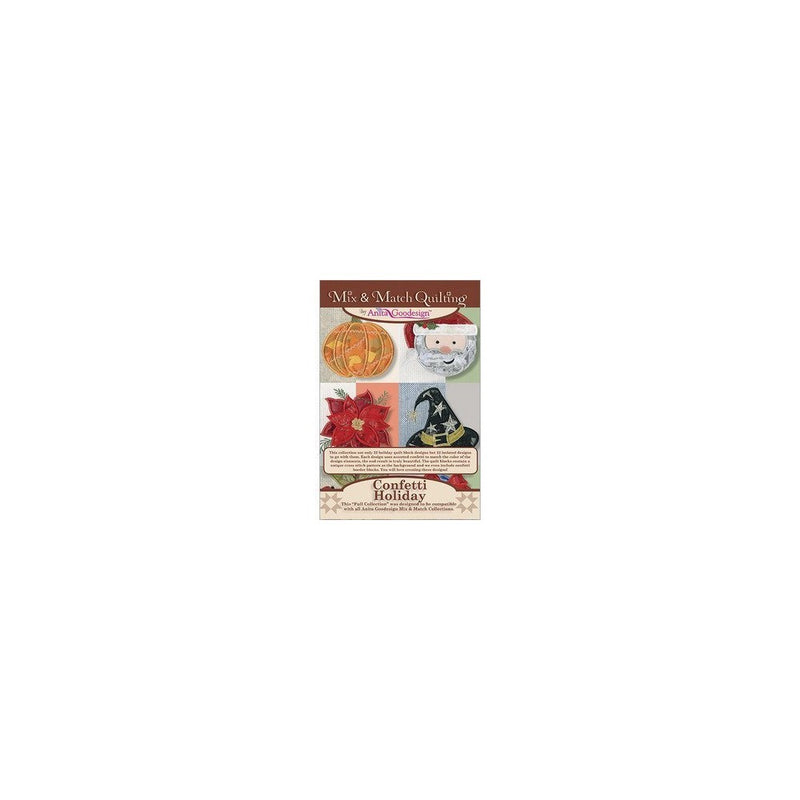 Anita Goodesign Embroidery Designs Confetti Holiday