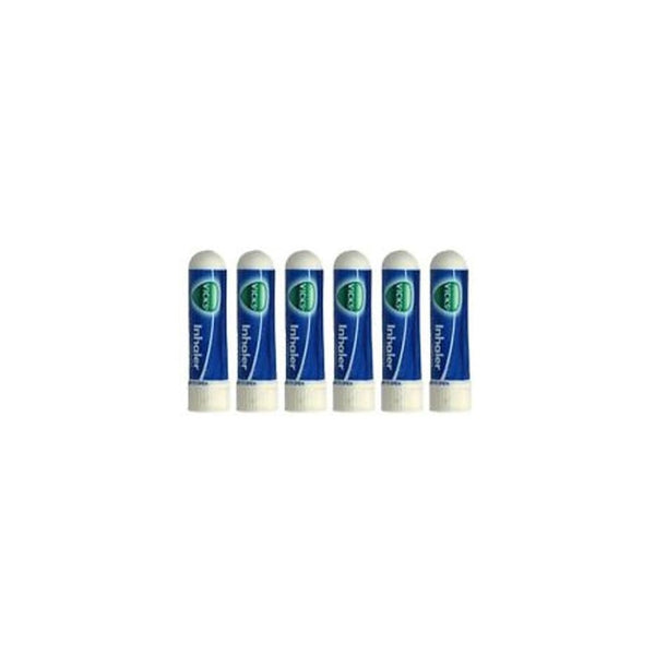 Vicks Inhaler Nasal Vapor Breather Tubes -0.5ML Tubes-6 Tubes Total