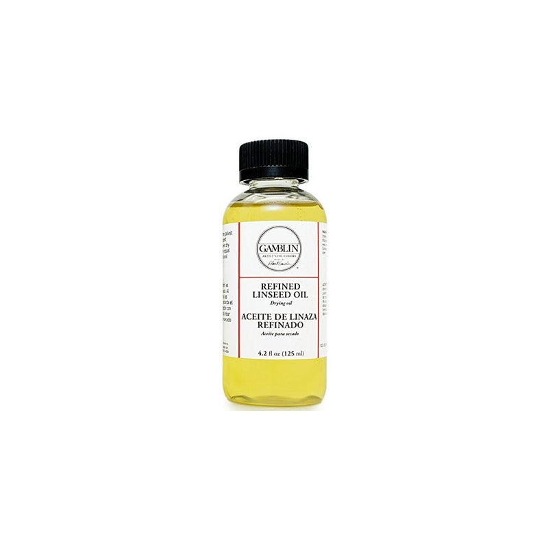 Gamblin Alkali Refined Linseed Oil 4 oz Bottle
