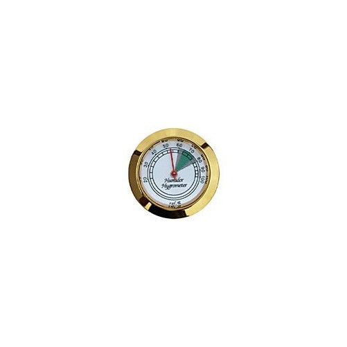 Prestige Import Group HYB134 Hygrometer with Gold Frame and Glass Face, 1-3/4-Inch