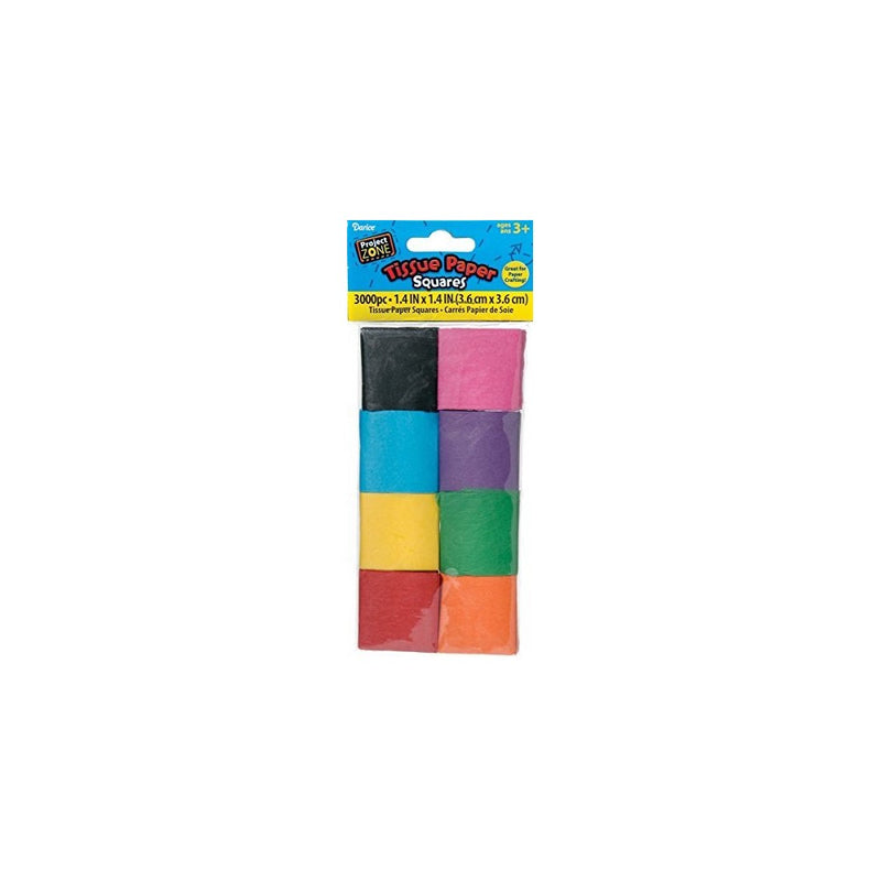 Darice Tissue Paper Squares, 1.4 by 1.4-Inch, Bright, 2X3000 - (2 PACK)
