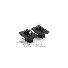 Bull Ring 4001-XT Truck Bed Tie Downs 1 pair | New & Improved | Fits 98-14 F-150 and 98-16 Super Duty | 99-13 Silverado Sierra (Does Not Fit 3500) | 95-18 RAM 09-18 Ram Rail Cap Cut Required