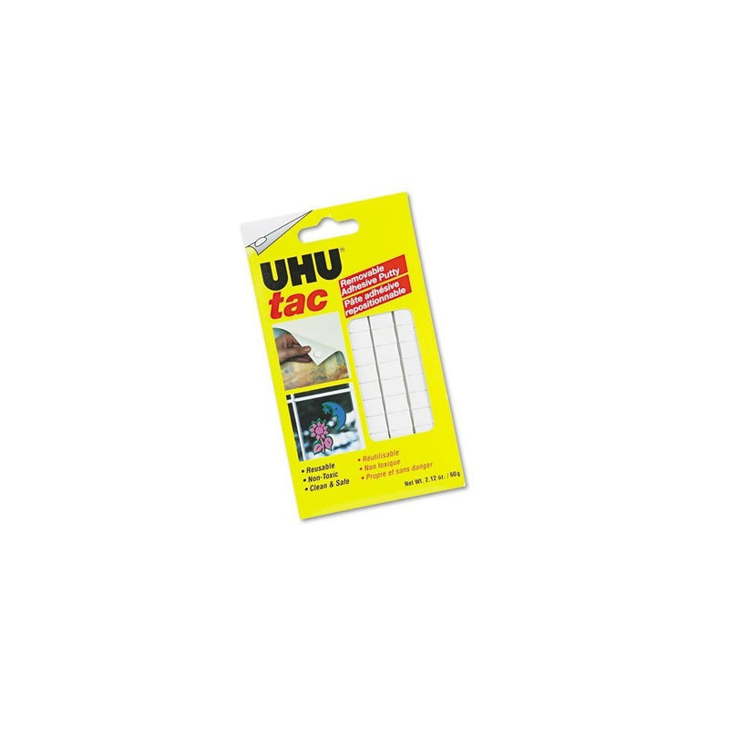 Saunders UHU Tac Removable Adhesive Putty Tabs, 2.1 oz., 12-Pack (99683)