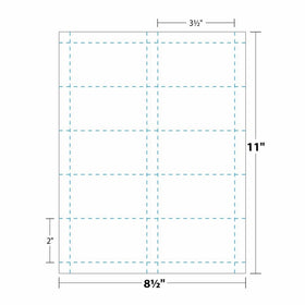 10 Inkjet Printable Business Card Magnetic Sheets. Pre-cut Cards. 100 Cards total