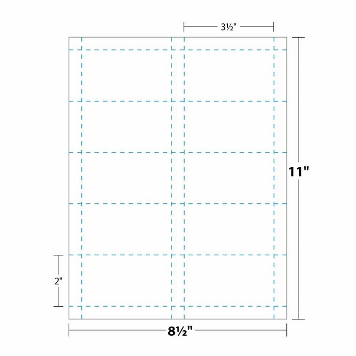 10 Inkjet Printable Business Card Magnetic Sheets. Pre-cut Cards. 100 Cards total