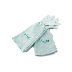Rose Pruning Gloves for Men and Women. Thorn Proof Goatskin Leather Gardening Gloves with Long Cowhide Gauntlet to Protect Your Arms Until the Elbow (Medium)