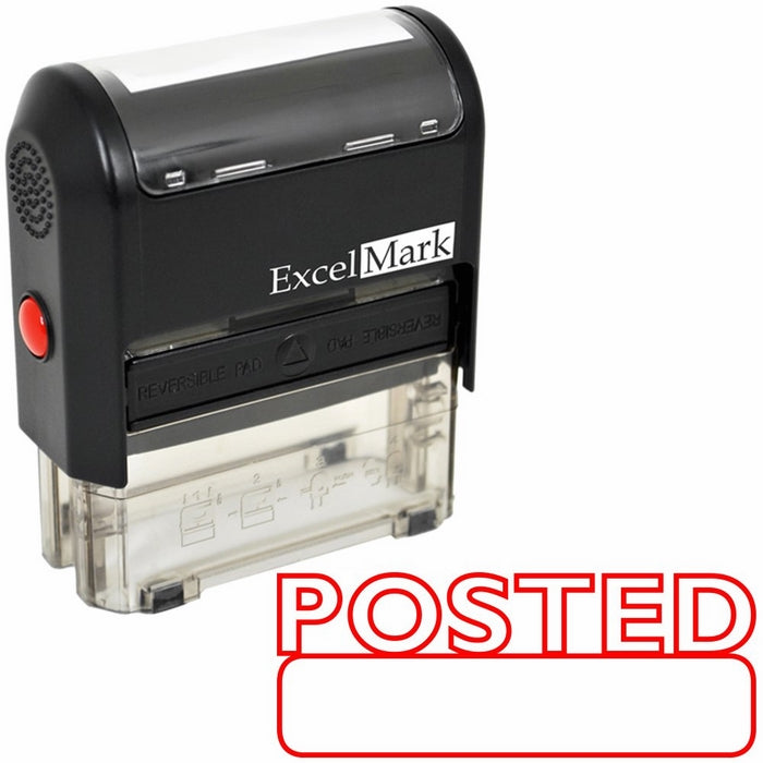 POSTED Self Inking Rubber Stamp - Red Ink (ExcelMark A1539)