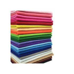 24pcs Thick 1.4mm Soft Felt Fabric Sheet Assorted Color Felt Pack DIY Craft Sewing Squares Nonwoven Patchwork (3030cm)