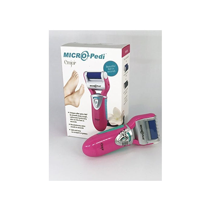 Emjoi Micro-Pedi Callus Remover w/ Bonus Replacement Rollers (Purple Orchid)