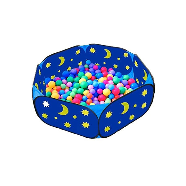 Eggsnow Kids Ball Pit Toddler Ball Pit Large Blue Baby Play Pit with Zippered Storage Bag Ideal for Toddlers Pets Indoor Outdoor Play Balls Not Included(42 Inch)